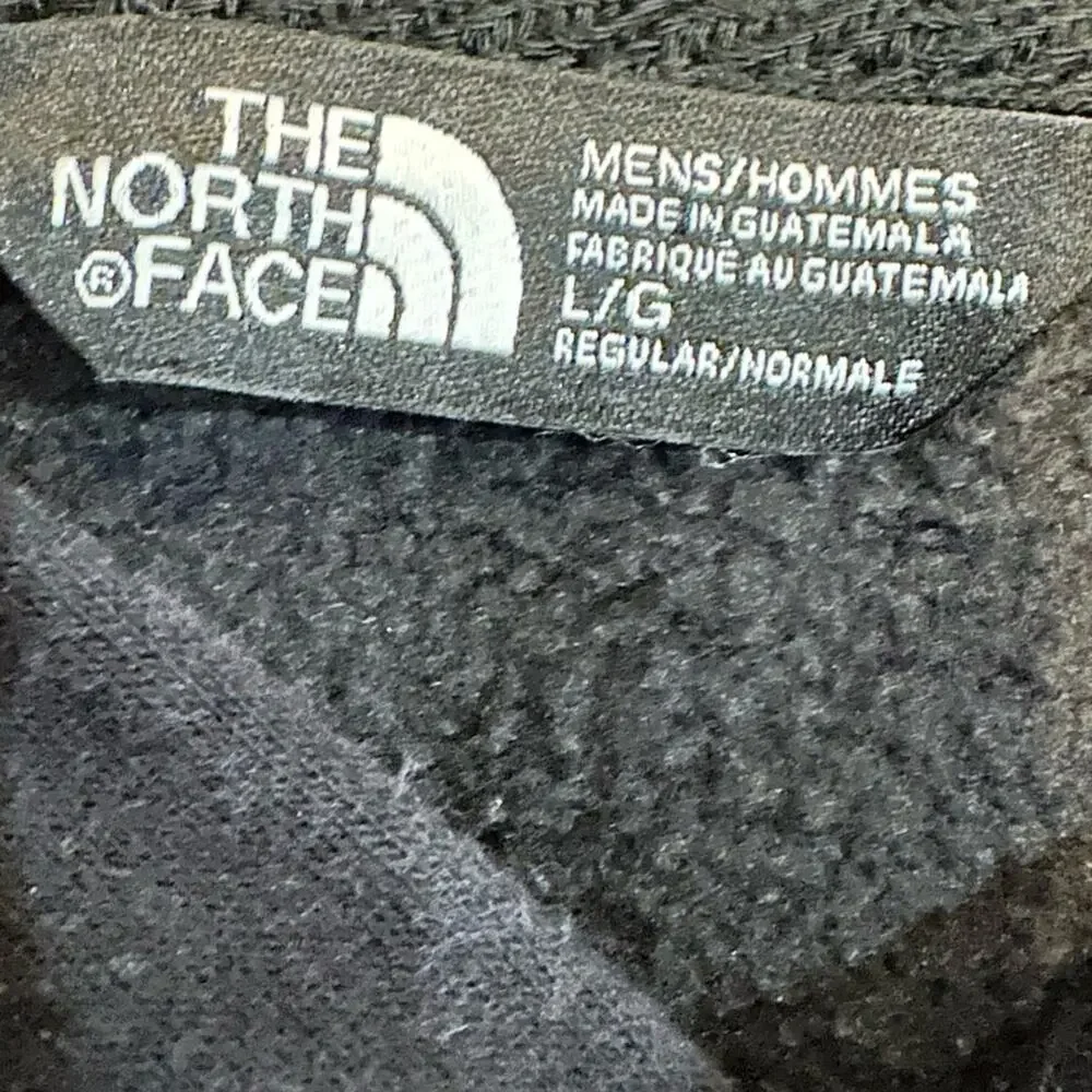 The North Face‎ Men's Black Hoodie L Pullover with Blue Box Logo